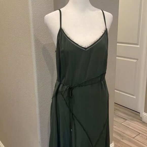 Elie Tahari Silk Slip Sleeveless MIDI Dress - Picture 2 of 6